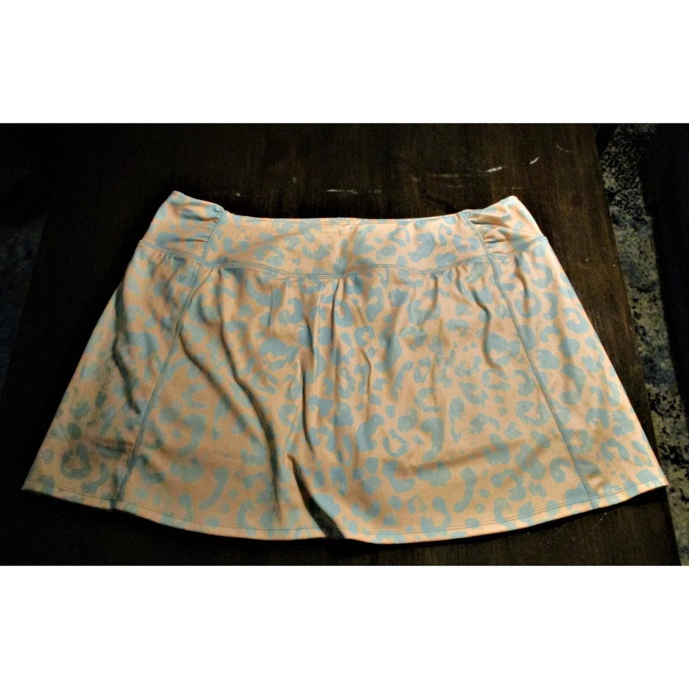 Brisas Pink Blue Womens Golf Tennis Skort Size XL Activewear